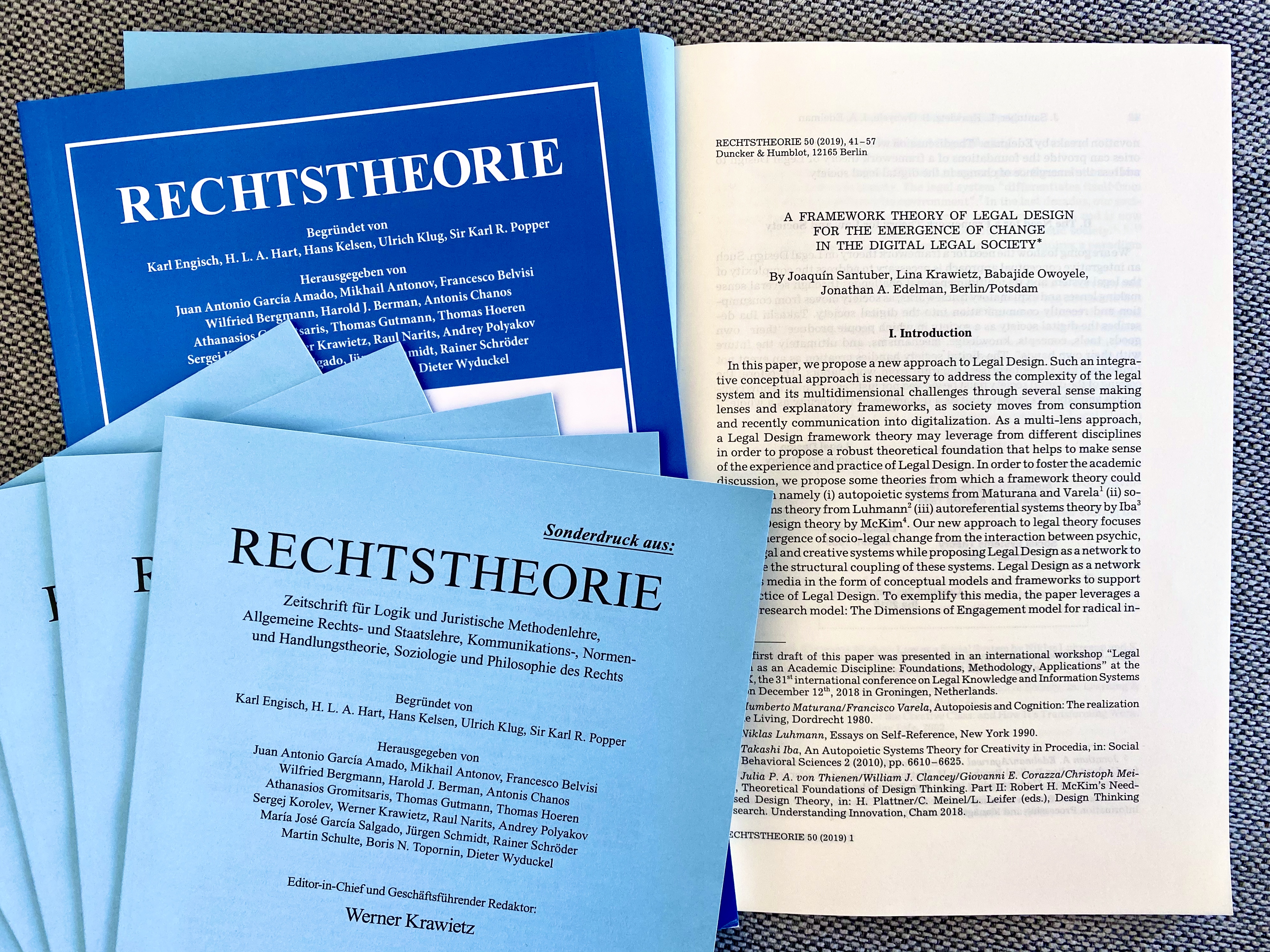 Rechtstheorie – A Framework Theory of Legal Design